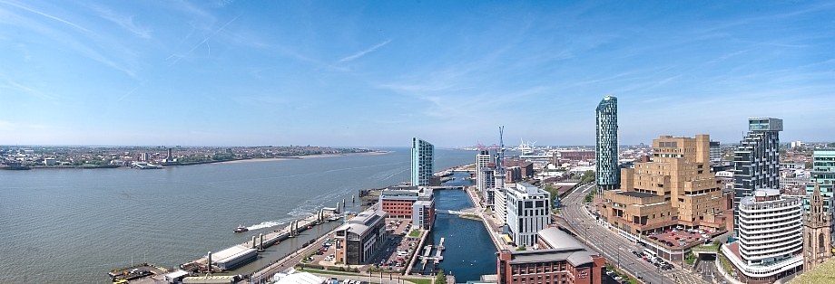 Panorama of Liverpool and the Mersey
